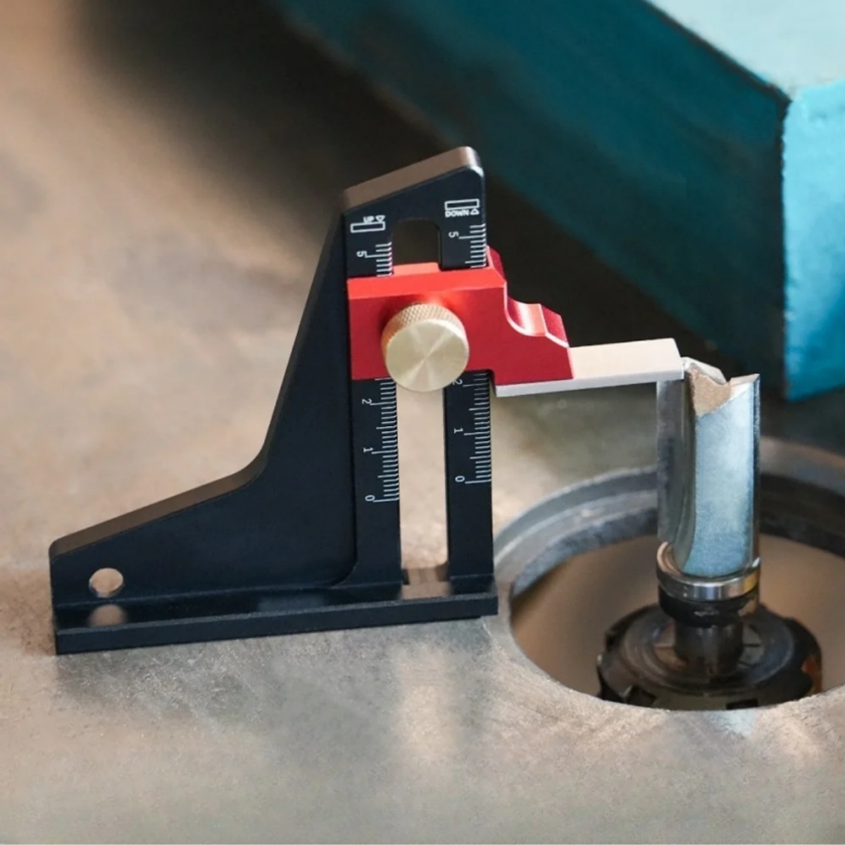 Scroll Saw Bench - مقياس ارتفاع النجارة ، أداة قياس