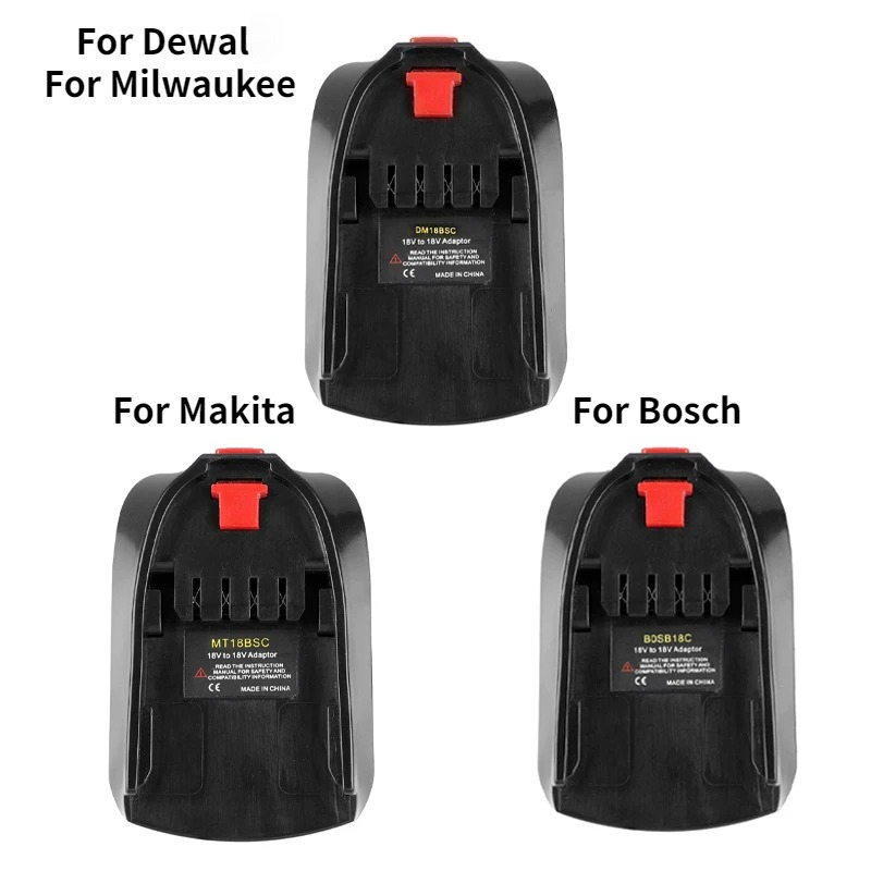 Power Tools Green Color - محول بطارية لـ Bosch/Dewal/Makita/Milwaukee 18V Li-ion