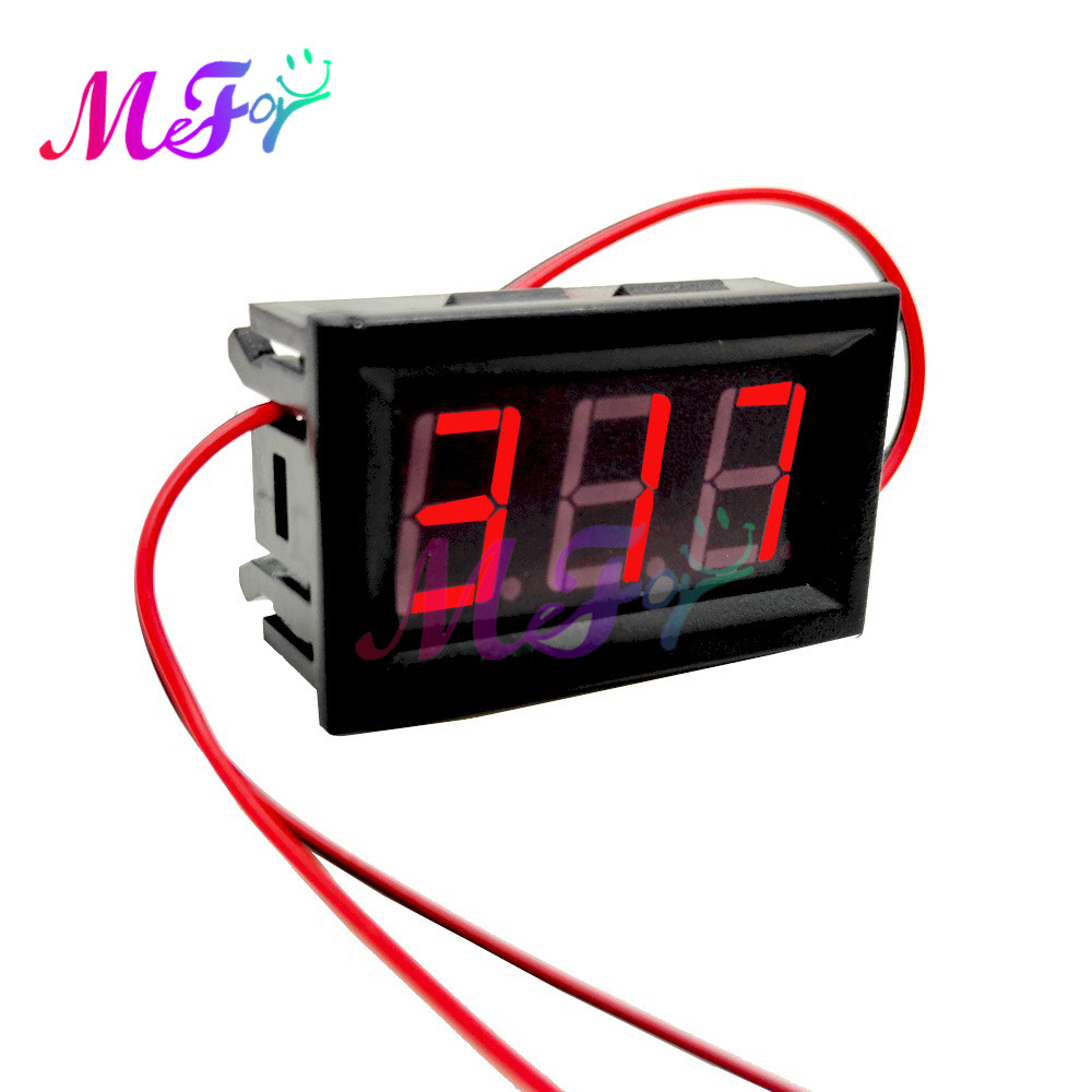 Power Tools Green Color - فولتميتر رقمي LED مقاس 0.56 بوصة،