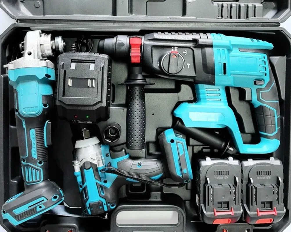 Combo Power Tools - مجموعة أدوات بطارية الليثيوم الكبيرة: مطرقة