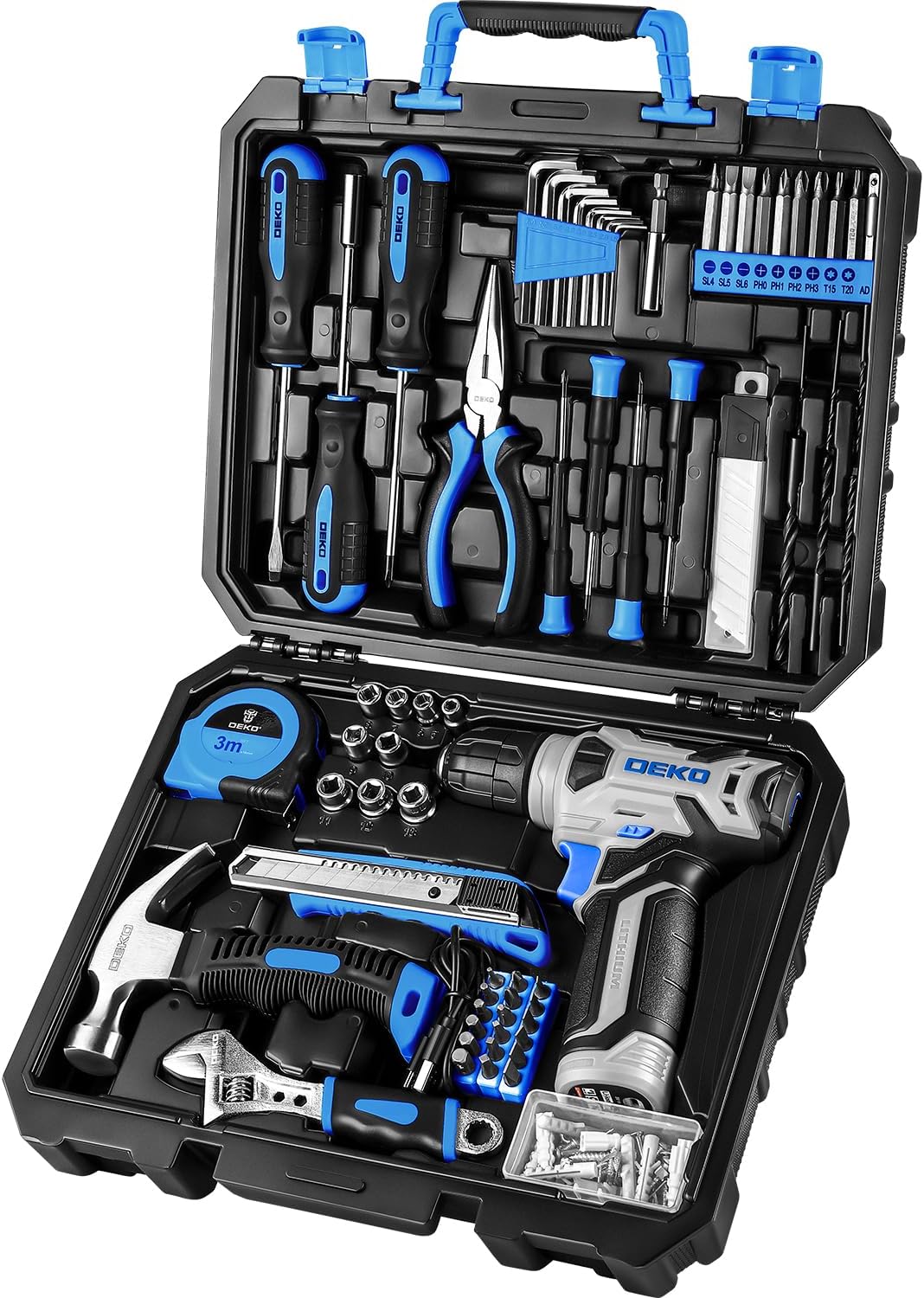 Combo Power Tools - مجموعة مثقاب DEKO: مجموعة أدوات مع