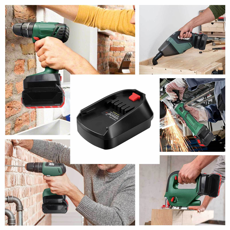 محول بطارية لـ Bosch/Dewal/Mak - مراجعة Power Tools Green Color وسعره