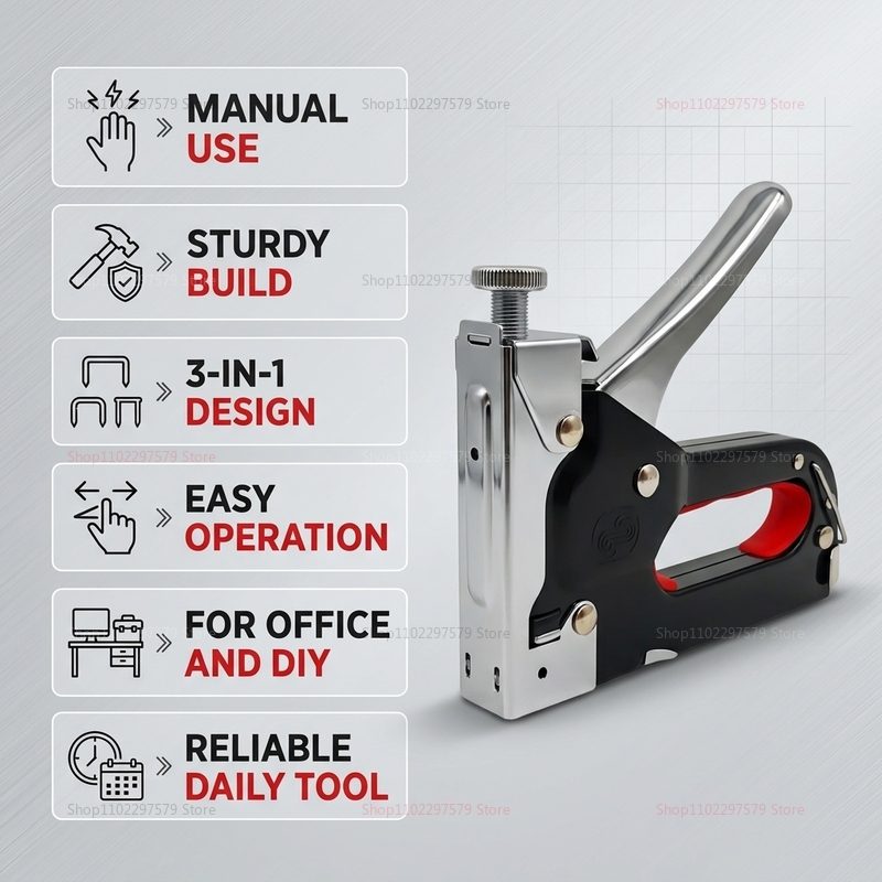 مجموعة مسدس تدبيس ومسامير شديد - مراجعة Staple Gun Electric وسعره