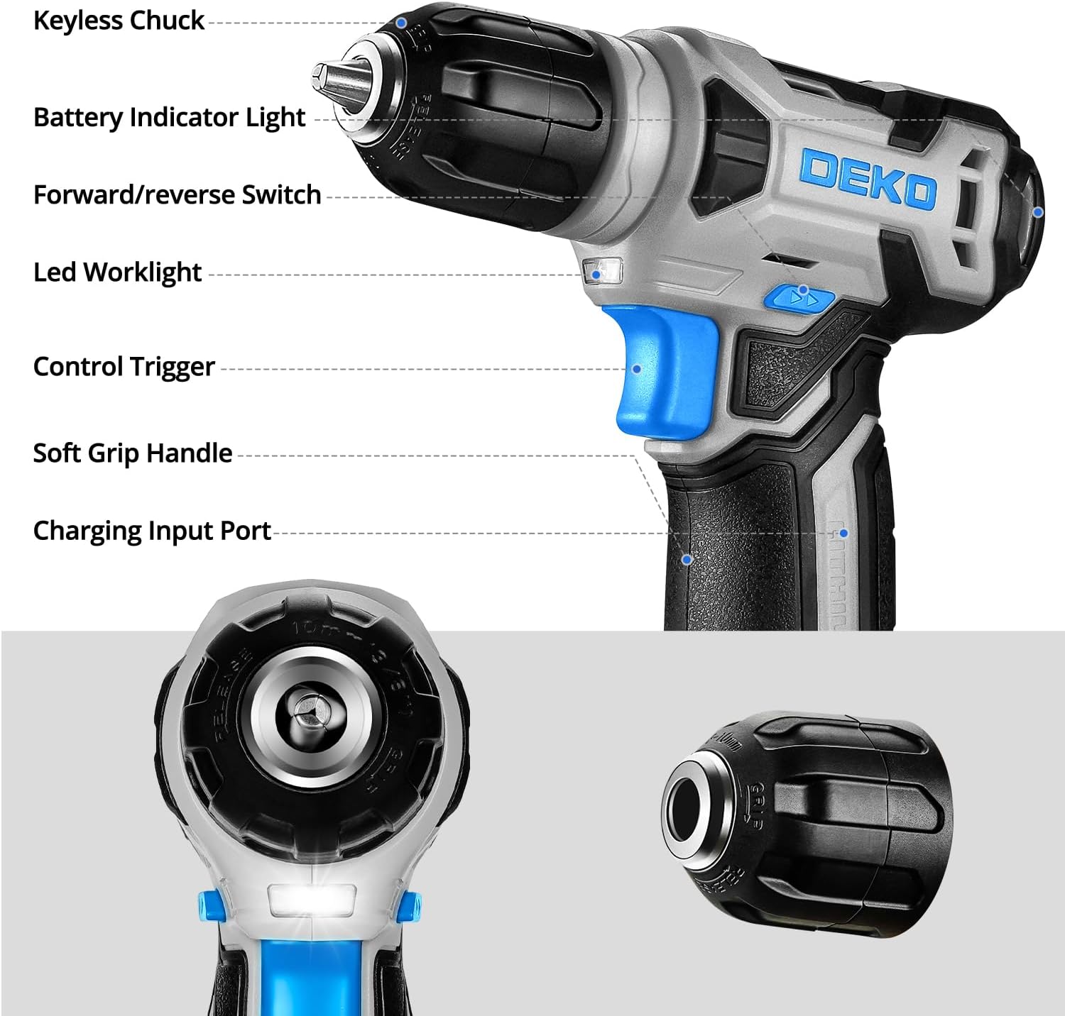 مجموعة مثقاب DEKO: مجموعة أدوا - مراجعة Combo Power Tools وسعره