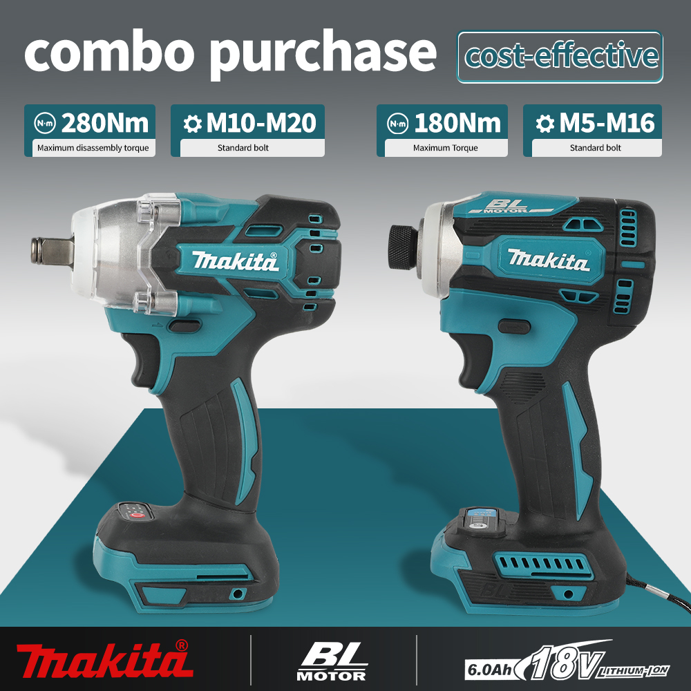 مجموعة أدوات ماكيتا DTW285+DTD - مراجعة Combo Power Tools وسعره