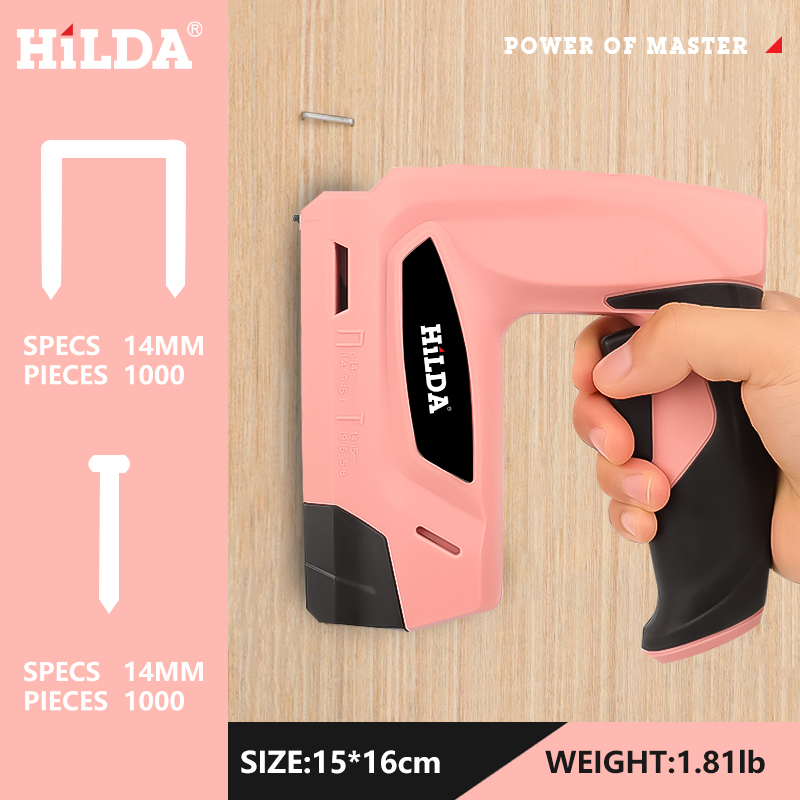 HILDA الكهربائية التيلة مسدس م - مراجعة Staple Gun Electric وسعره