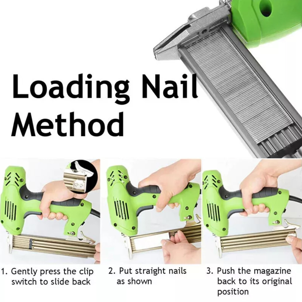F30 الكهربائية مسدس مسامير دبا - مراجعة Staple Gun Electric وسعره